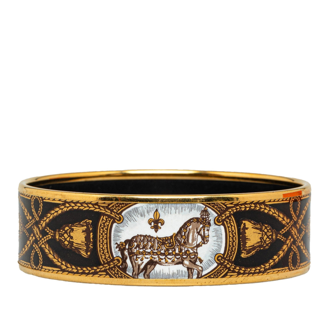Top quality Hermes Wide Enamel Bangle Costume Bracelet