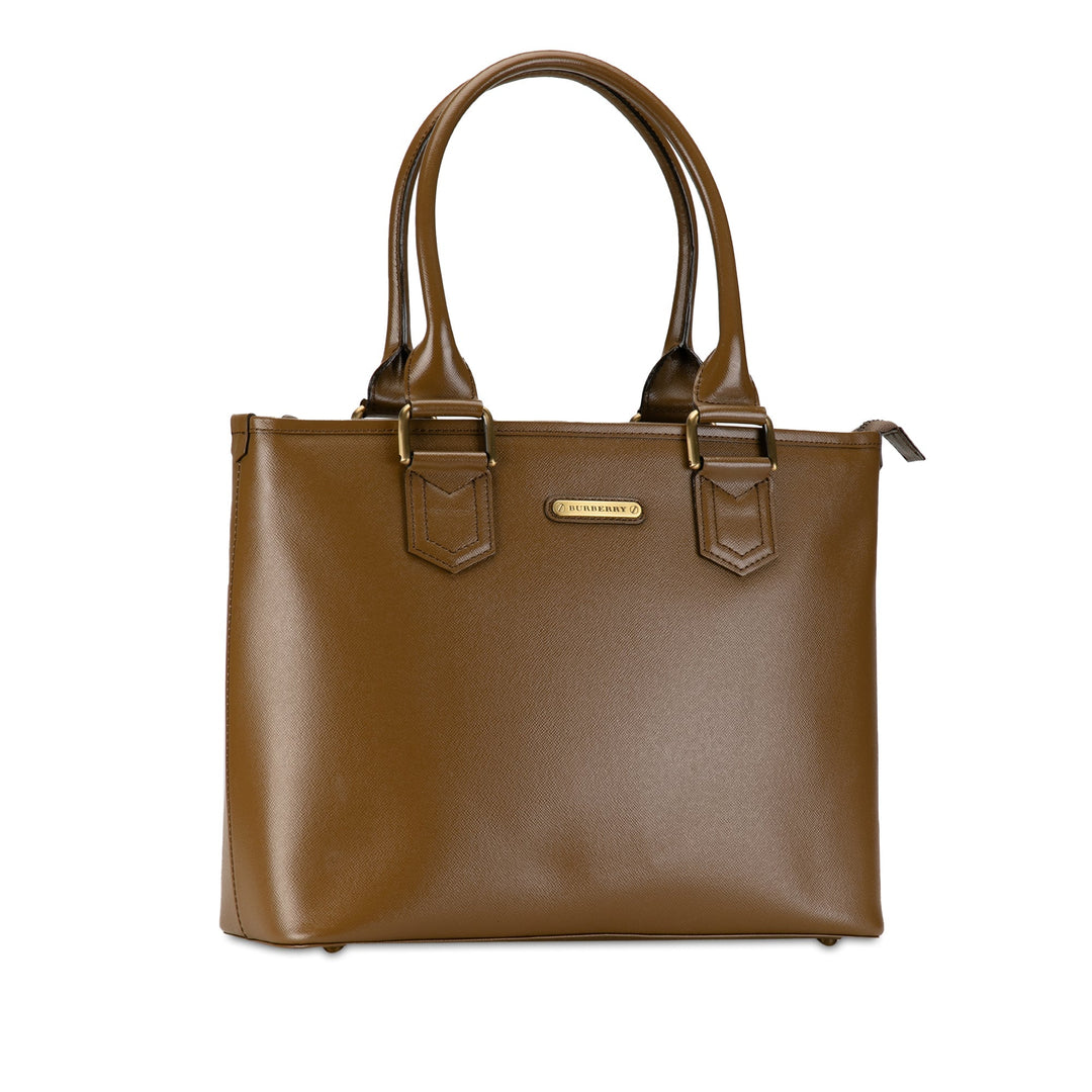 BURBERRY Leather Tote Tote Bag