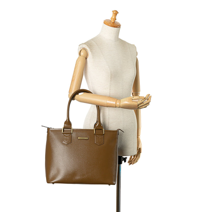 BURBERRY Leather Tote Tote Bag