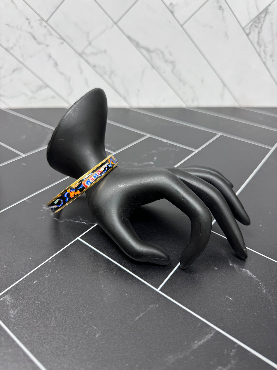Hermes Good Enamel PM Cloisonné Bangle