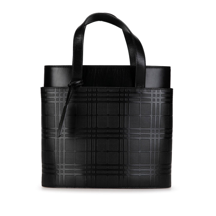 BURBERRY Embossed House Check Handbag