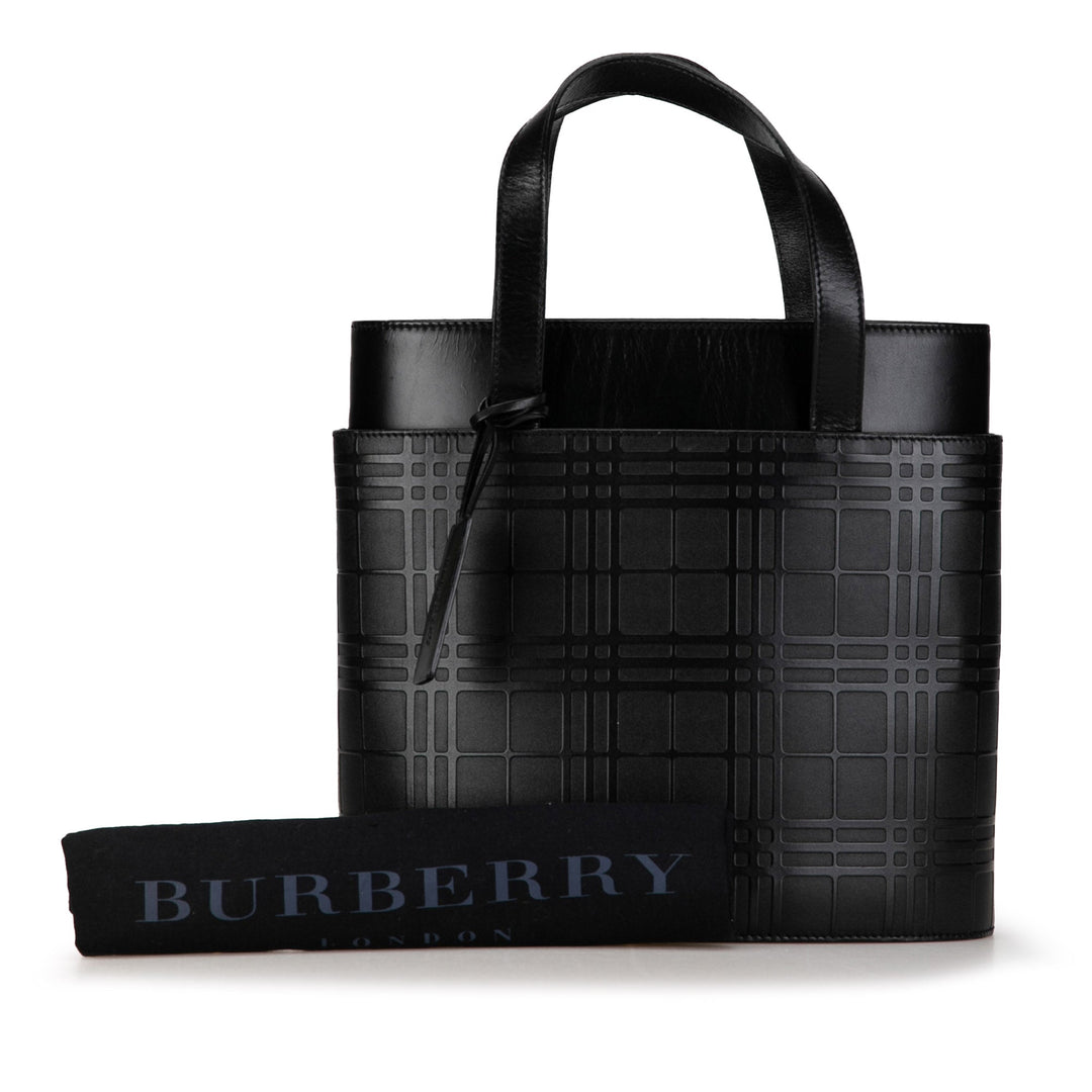 BURBERRY Embossed House Check Handbag