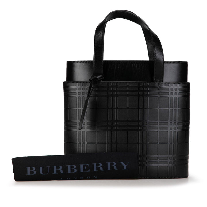 BURBERRY Embossed House Check Handbag