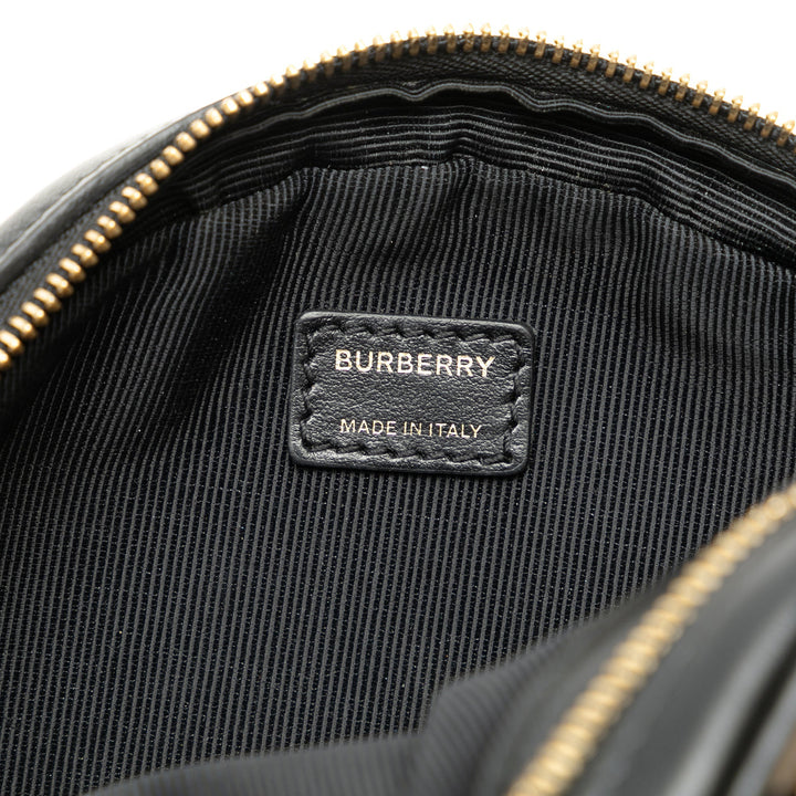 BURBERRY Icon Stripe Canvas Louise Crossbody Bag
