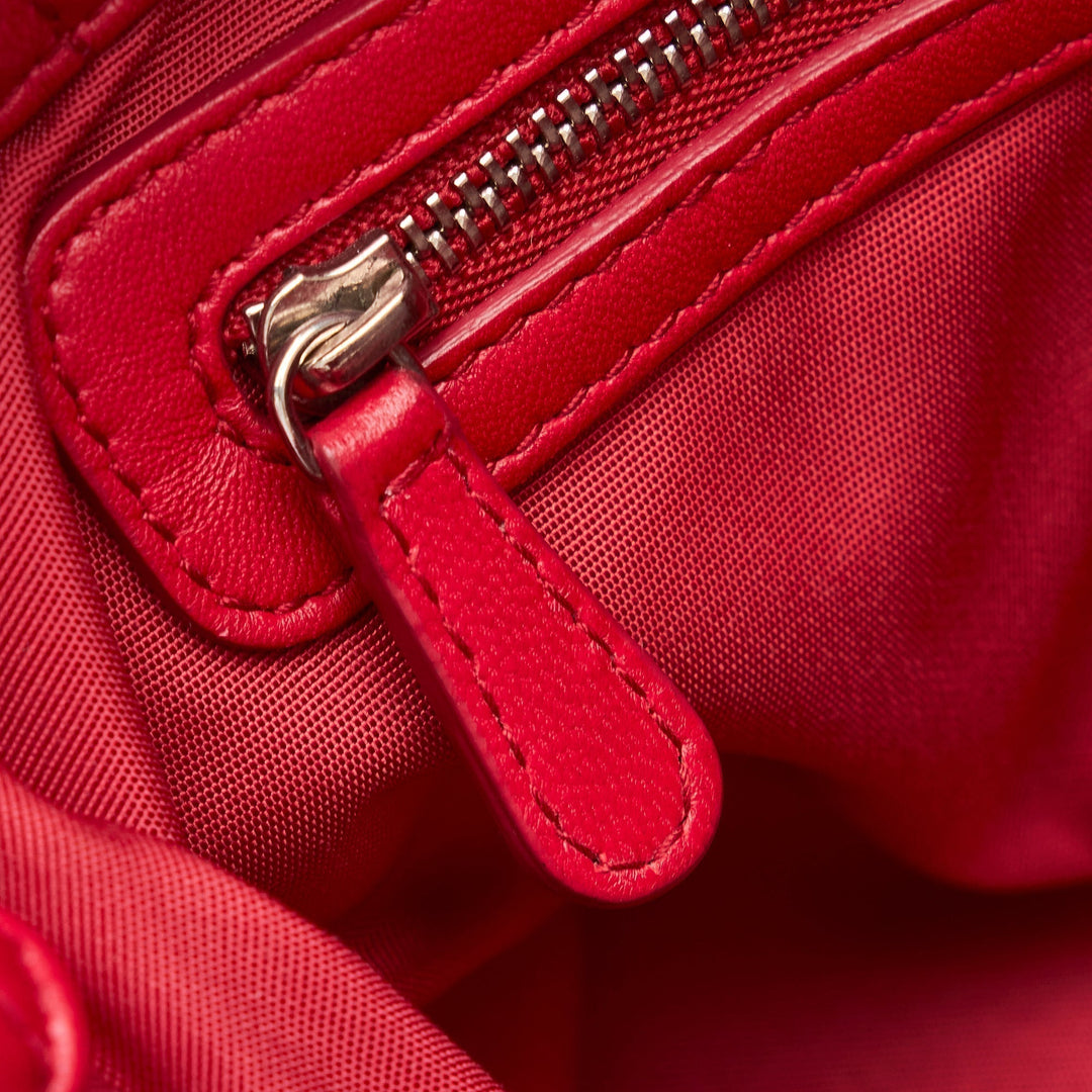 Top quality Dior Lady Top quality Dior Soft Shopper Small Red Cannage Quilted Leather