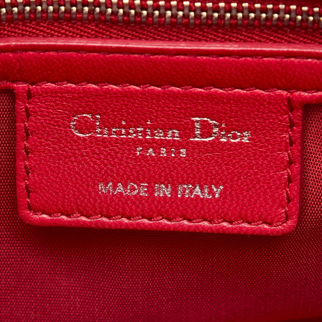 Top quality Dior Lady Top quality Dior Soft Shopper Small Red Cannage Quilted Leather