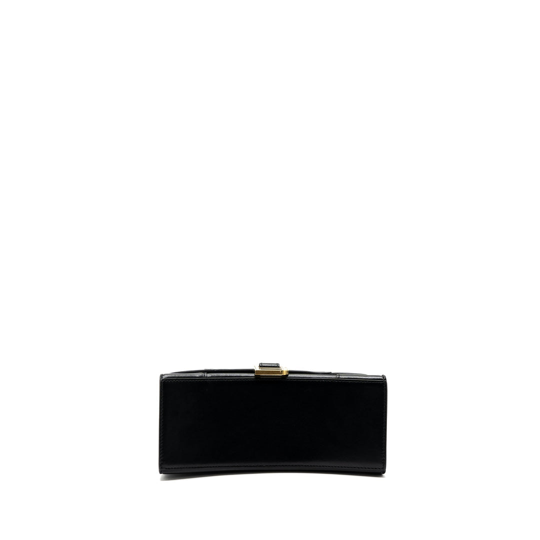 Top Quality Balenciaga small Hourglass bag calfskin black GHW