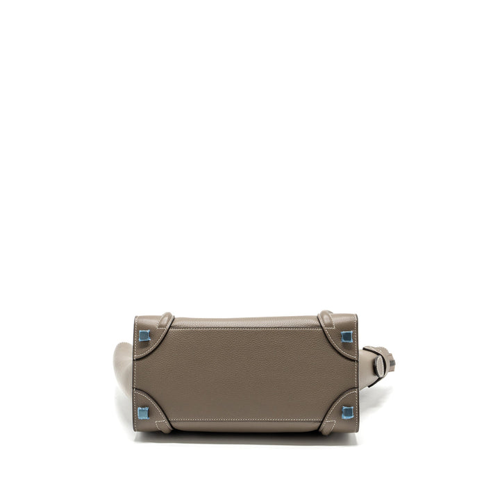 Celine Micro Luggage Bag Calfskin Grey