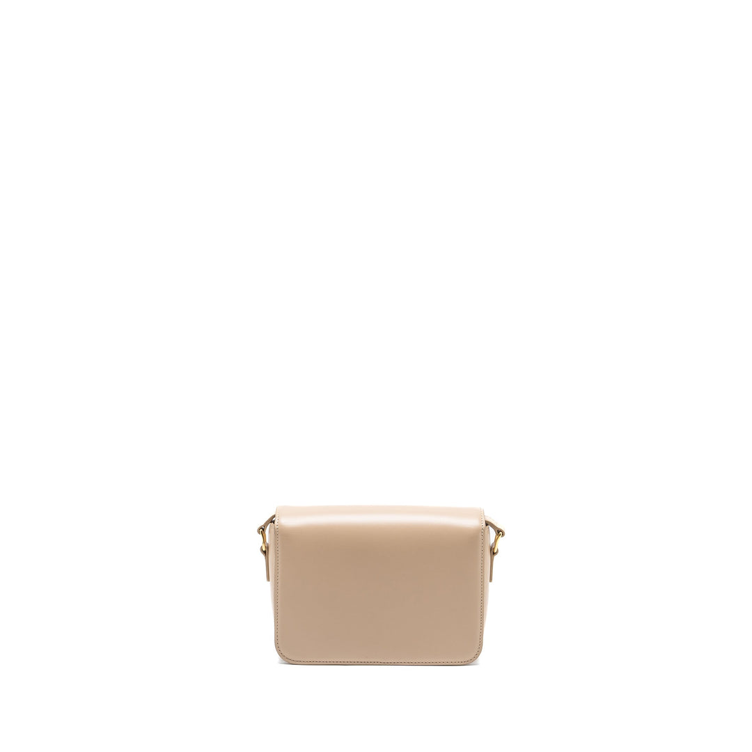 Top Quality Celine Teen Triomphe Bag Calfskin Light Beige