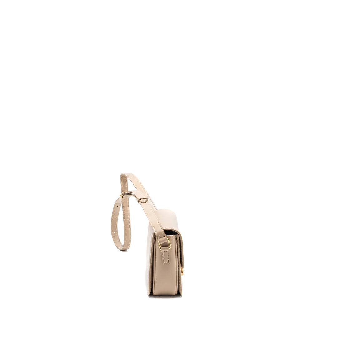 Top Quality Celine Teen Triomphe Bag Calfskin Light Beige