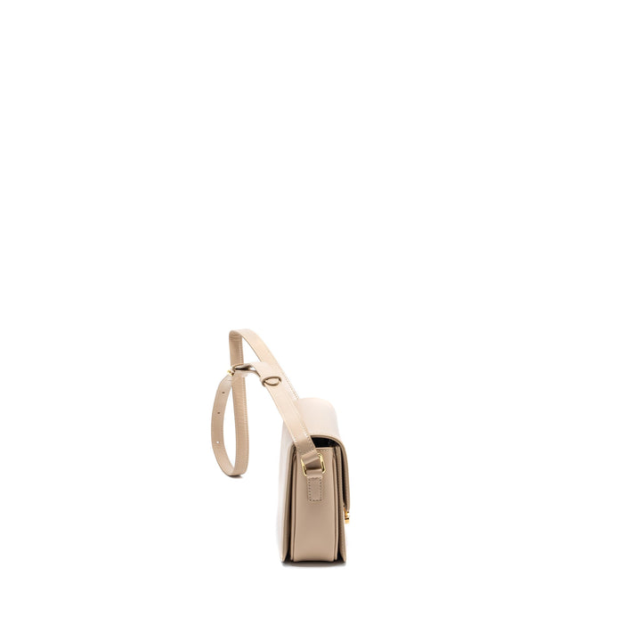 Top Quality Celine Teen Triomphe Bag Calfskin Light Beige