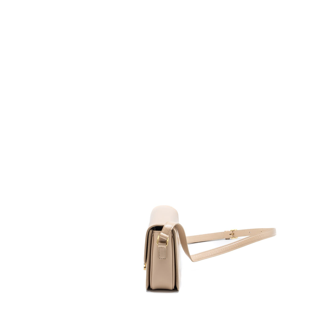 Top Quality Celine Teen Triomphe Bag Calfskin Light Beige