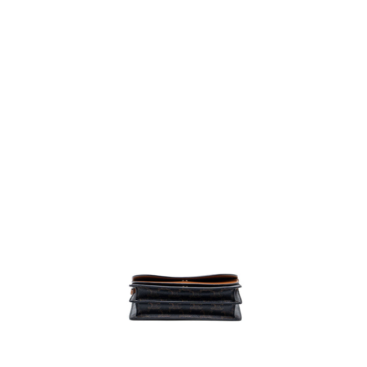 Top Quality Celine Wallet On Strap Triomphe Canvas/Smooth Lambskin Tan