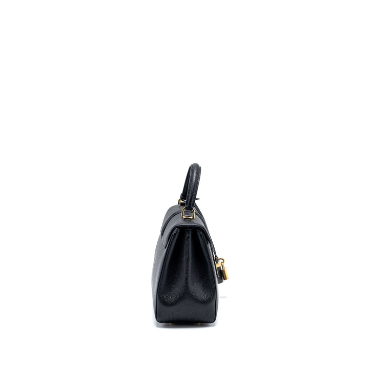 Top Quality Celine Small 16 Bag Grained Calfskin Black
