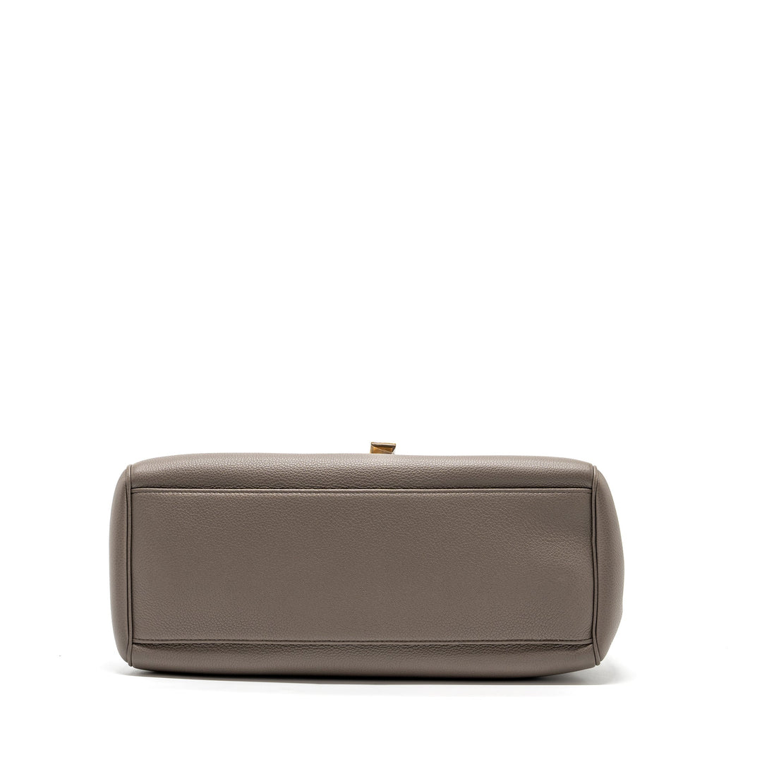 Celine Medium Soft 16 Bag Grained Calfskin Grey