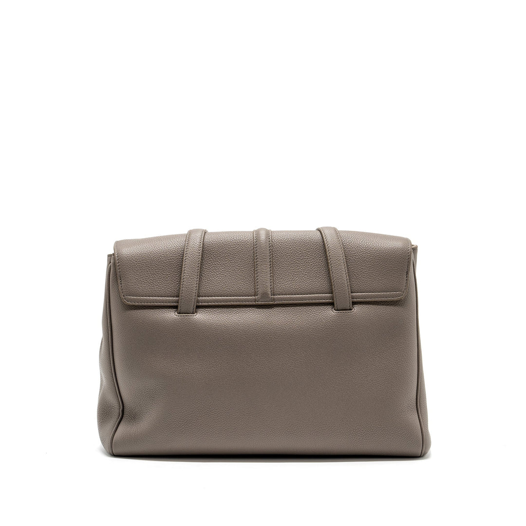 Celine Medium Soft 16 Bag Grained Calfskin Grey
