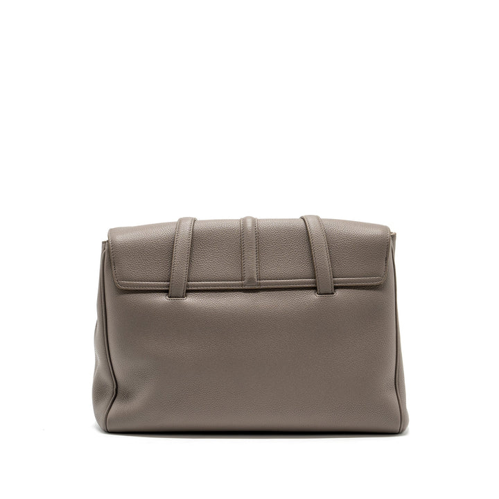 Celine Medium Soft 16 Bag Grained Calfskin Grey