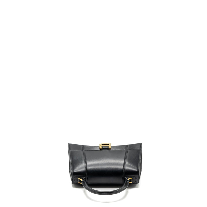 Top Quality Balenciaga small Hourglass bag calfskin black GHW