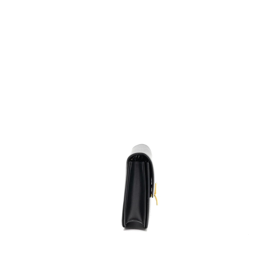 Top Quality Celine Medium Classic Box Calfskin Black Brushed
