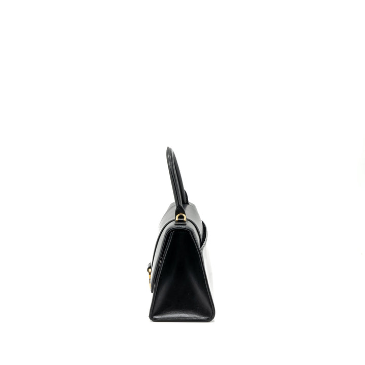 Top Quality Balenciaga small Hourglass bag calfskin black GHW