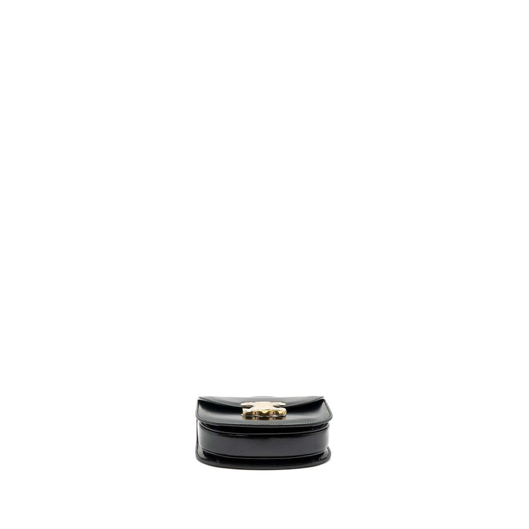 Celine Mini Besace Shiny Calfskin Black