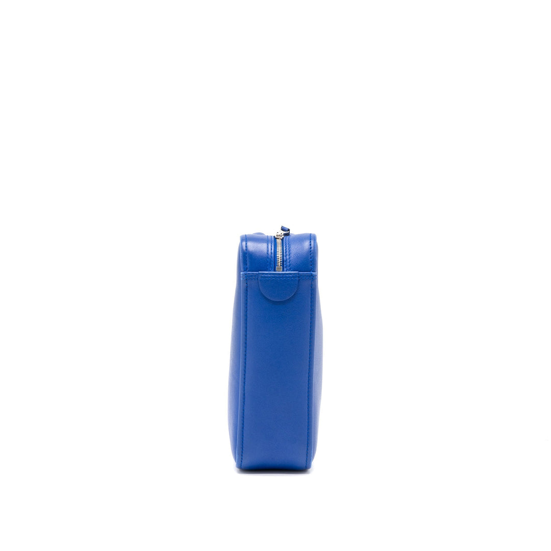 Top Quality Balenciaga Triangle Duffle Bag Calfskin Blue SHW