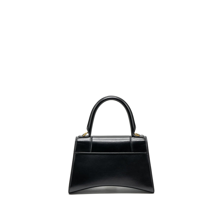 Top Quality Balenciaga small Hourglass bag calfskin black GHW