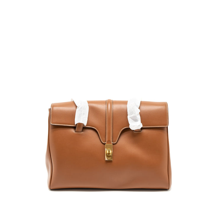 Top Quality Celine 16 Bag Medium Soft Calfskin Tan