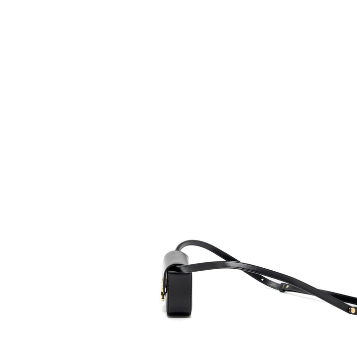 Celine Mini Claude Shiny Calfskin Black