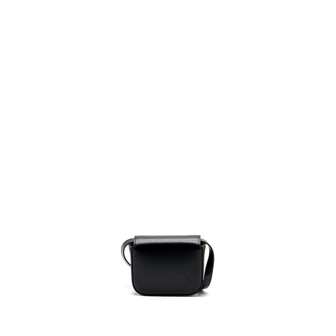 Celine Mini Claude Shiny Calfskin Black