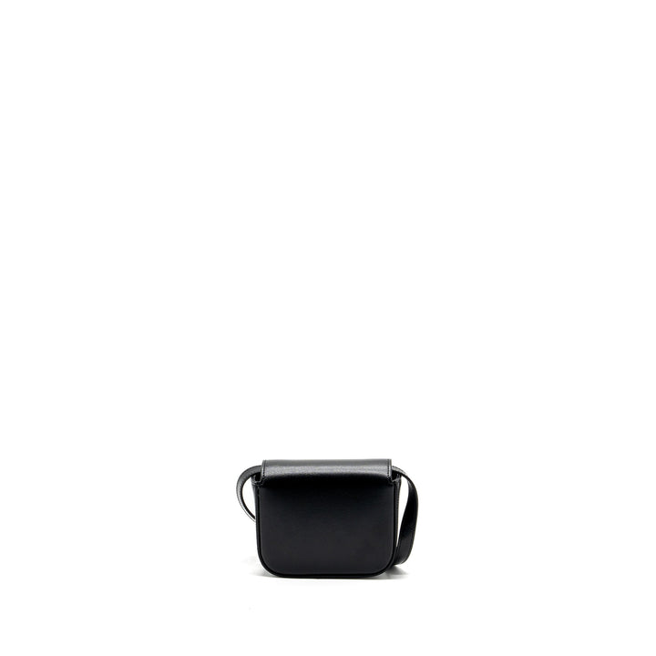 Celine Mini Claude Shiny Calfskin Black