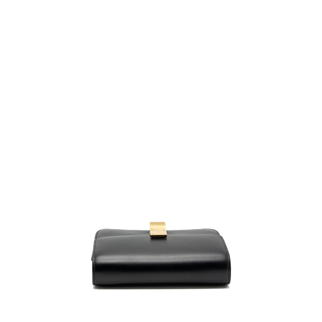 Celine medium classic box bag calfskin black