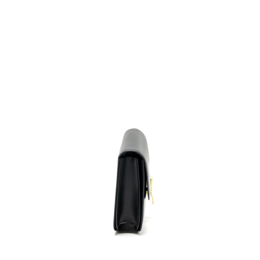 Celine medium classic box bag calfskin black