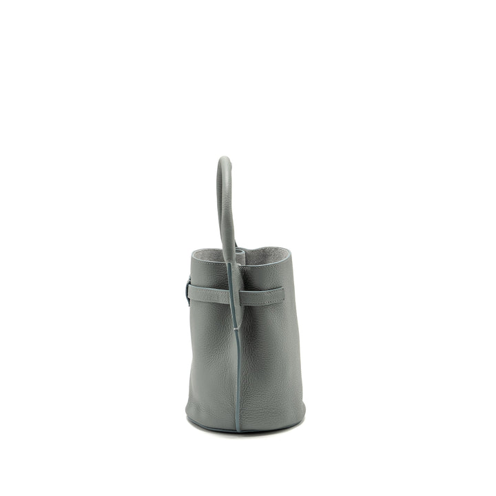 Top Quality Celine Nano Bucket Big Bag Grained Calfskin Storm