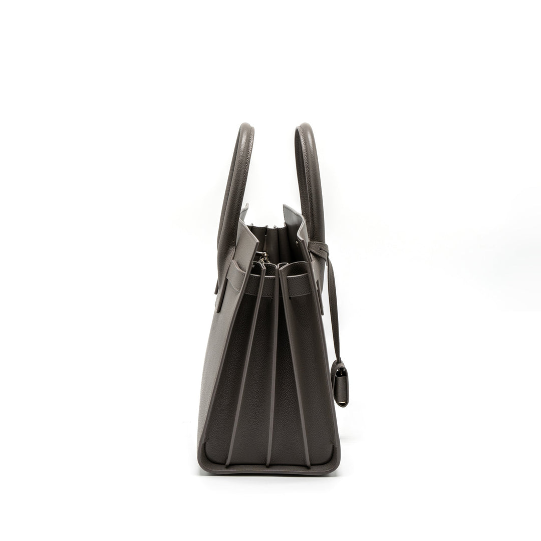 Saint Laurent/YSL Sac De Jour Small Grained Calfskin Grey SHW
