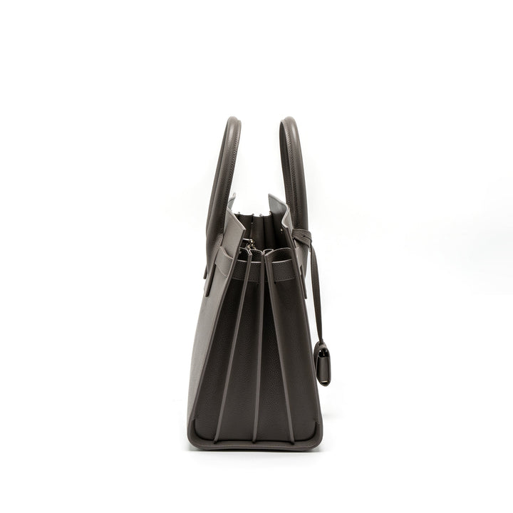 Saint Laurent/YSL Sac De Jour Small Grained Calfskin Grey SHW