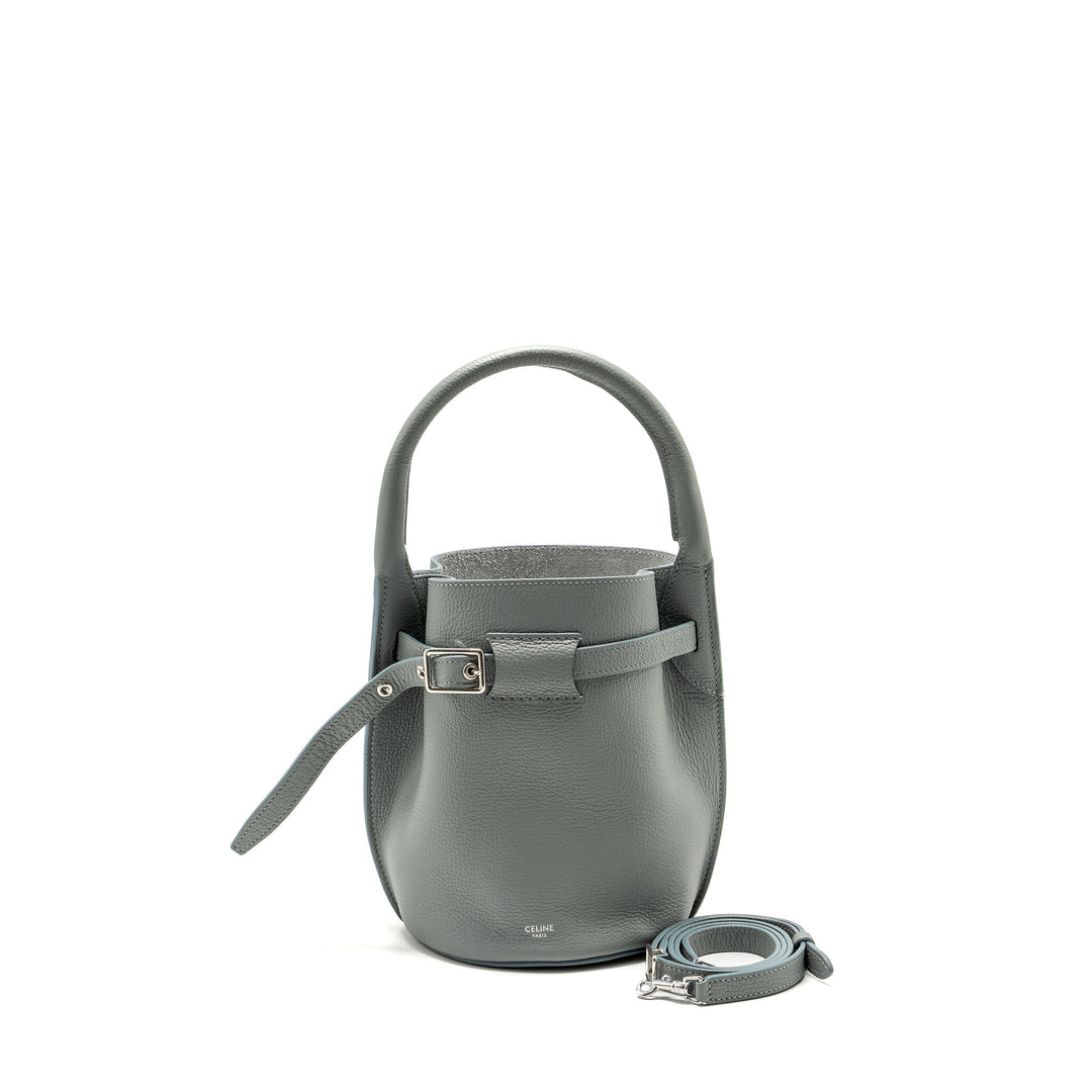Top Quality Celine Nano Bucket Big Bag Grained Calfskin Storm