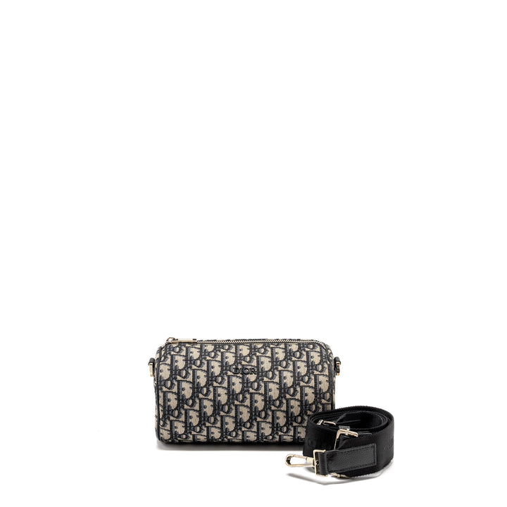 Top quality Dior Roller Messenger Bag Blue Oblique Jacquard