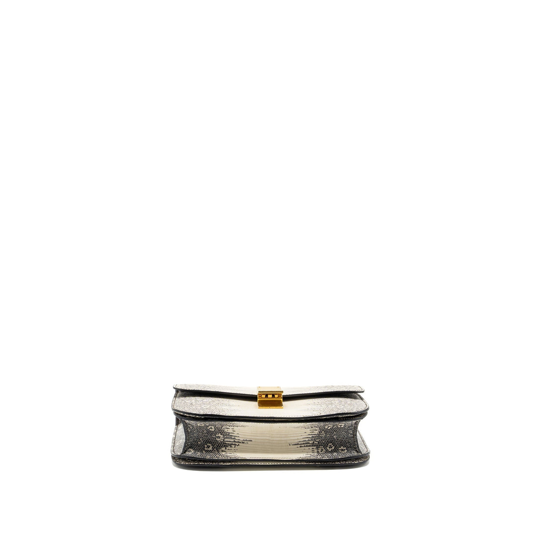 Celine Medium Box Lizard Natural