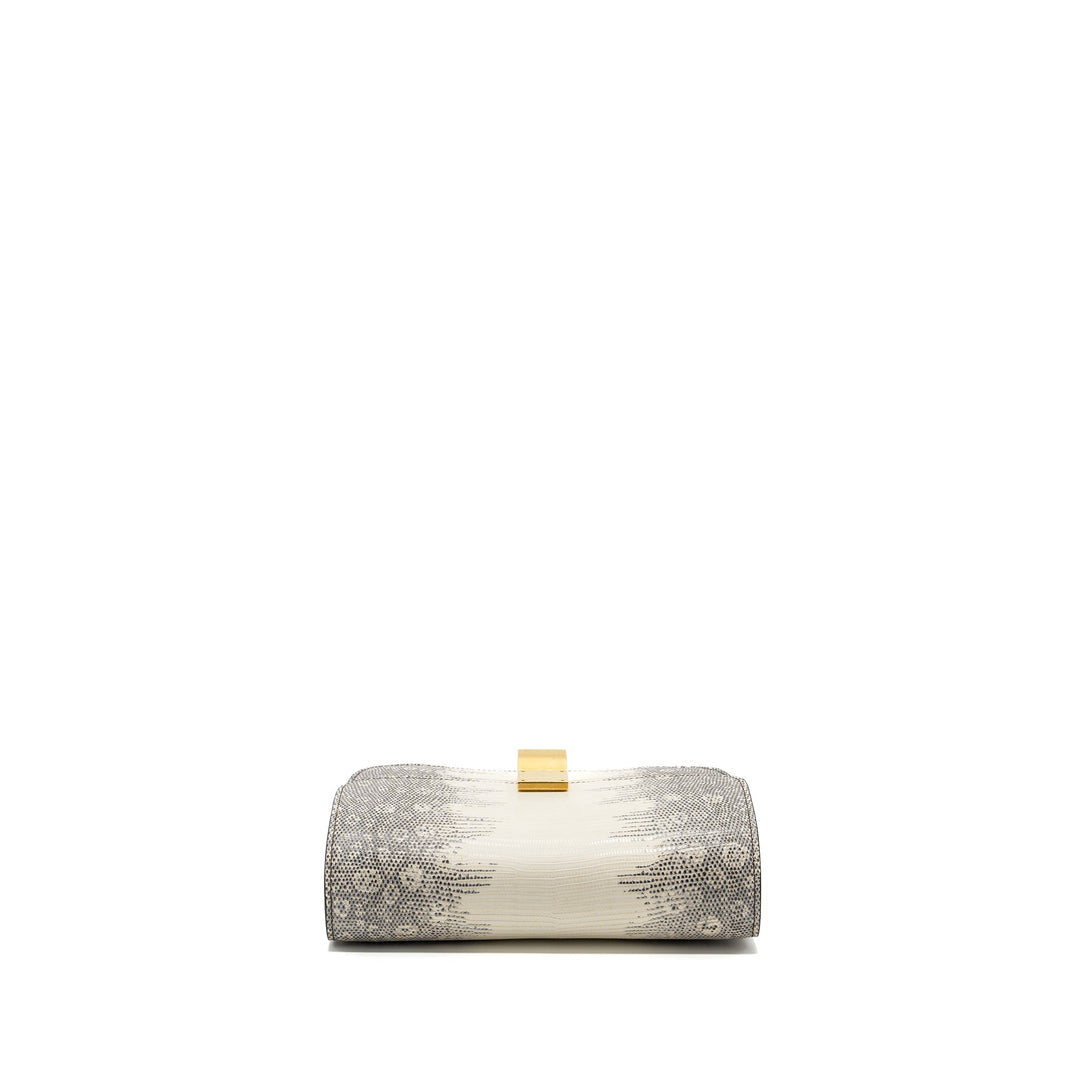 Celine Medium Box Lizard Natural