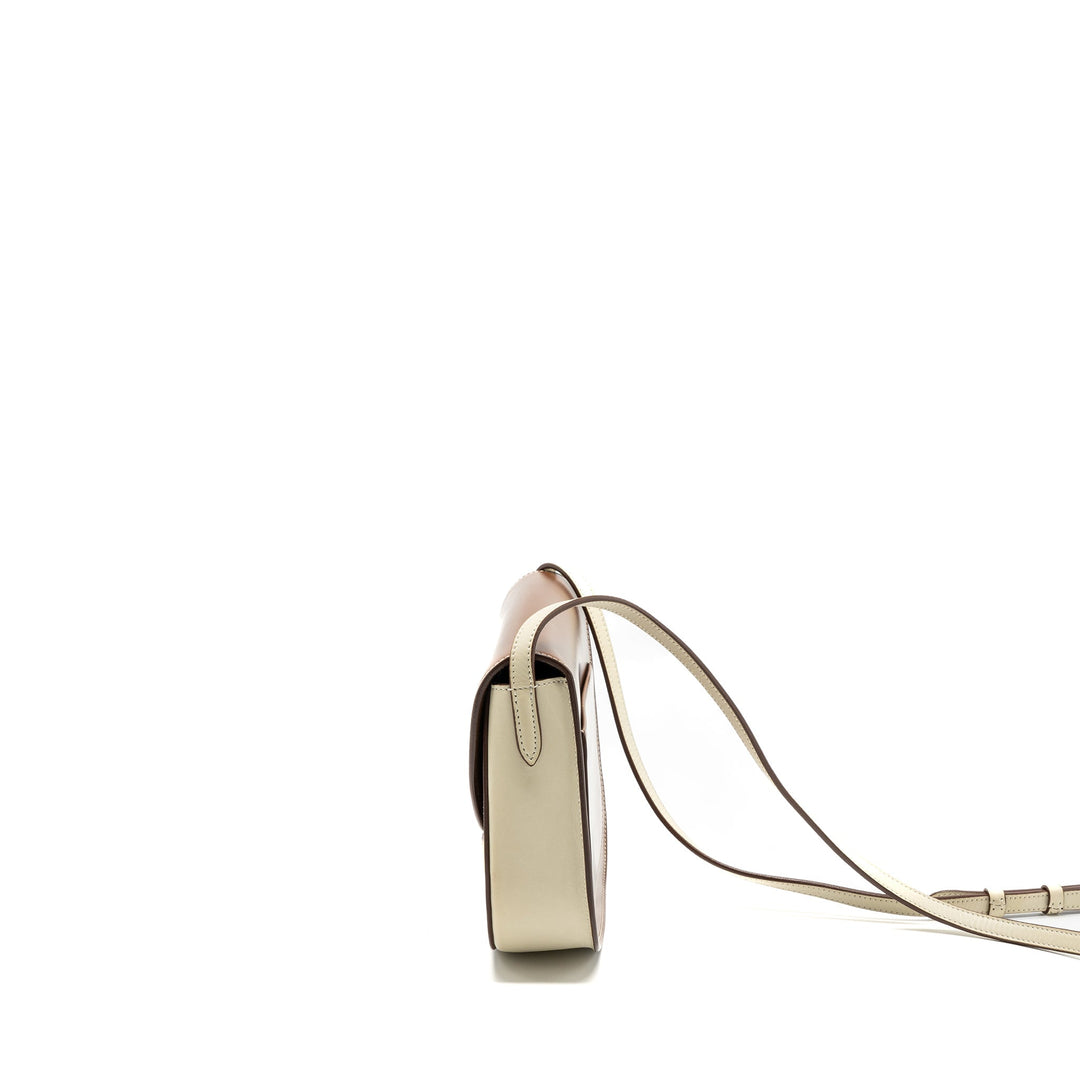 Top Quality Celine troutteur crossbody bag leather caramel / cream