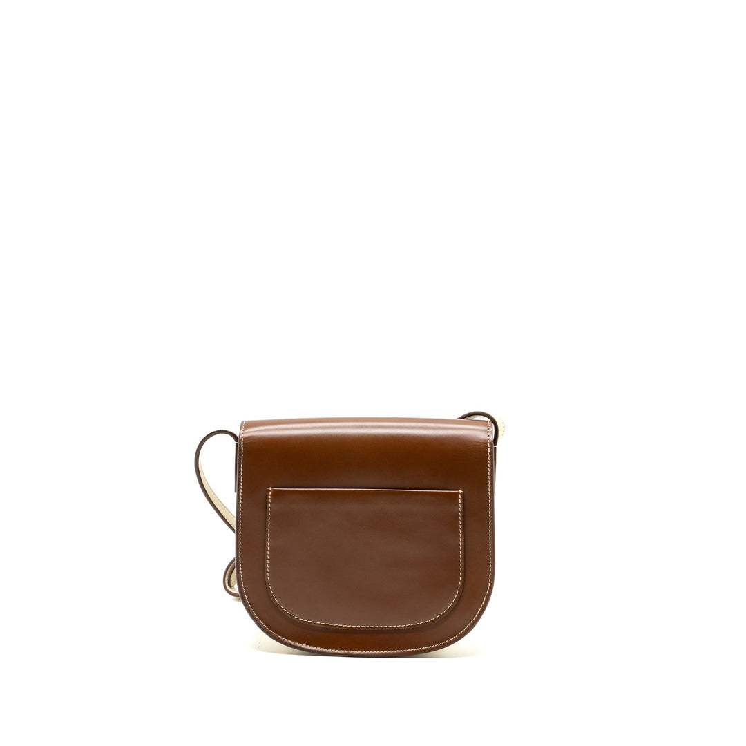 Top Quality Celine troutteur crossbody bag leather caramel / cream