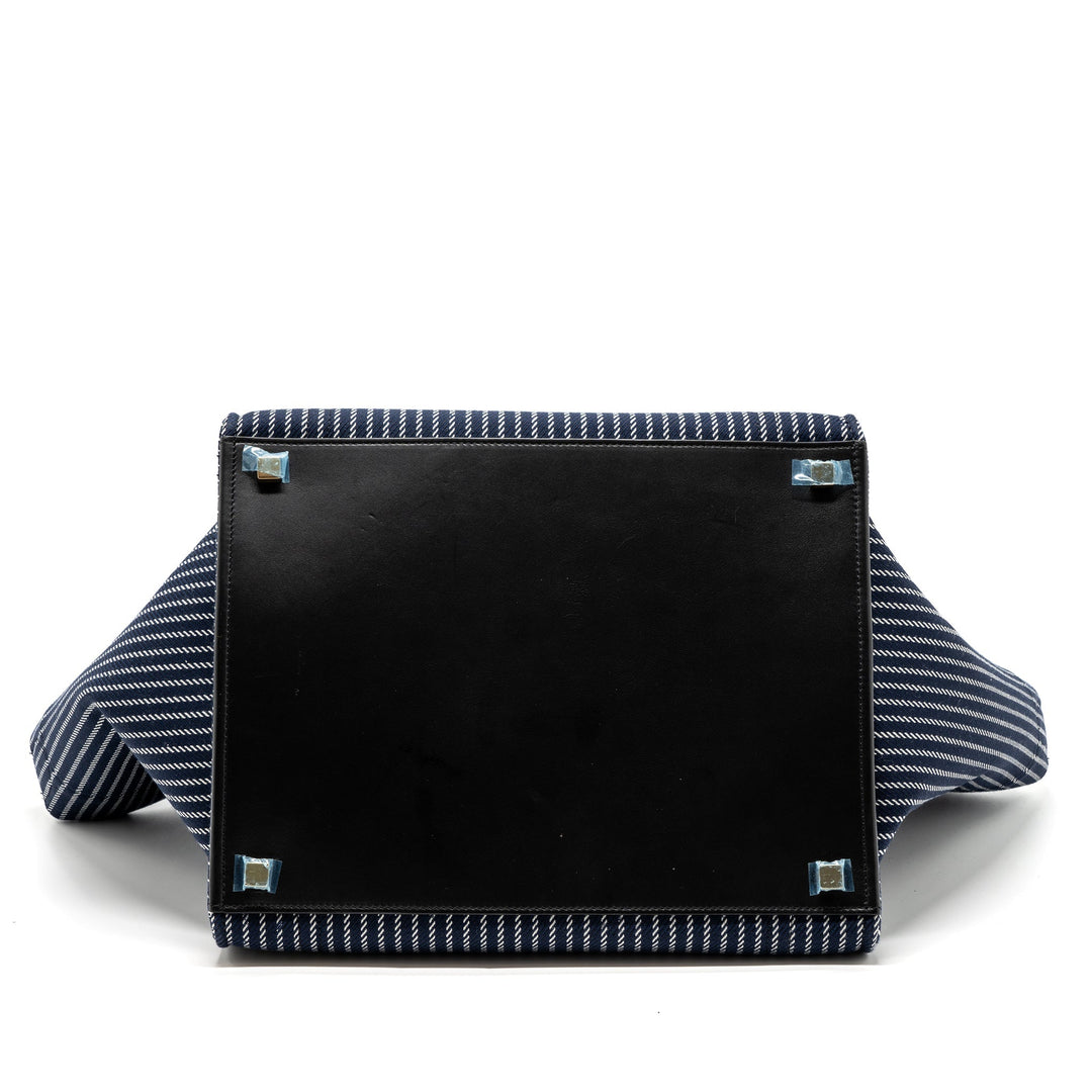 Celine phantom luggage bag canvas /  leather dark blue / black