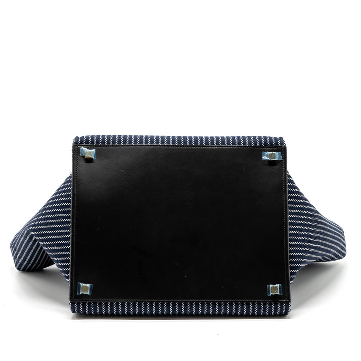 Celine phantom luggage bag canvas /  leather dark blue / black