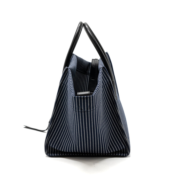 Celine phantom luggage bag canvas /  leather dark blue / black
