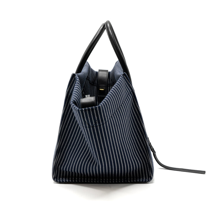 Celine phantom luggage bag canvas /  leather dark blue / black