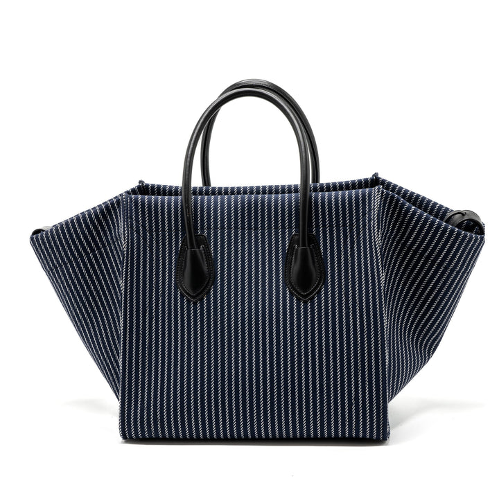 Top Quality Celine phantom luggage bag canvas /  leather dark blue / black