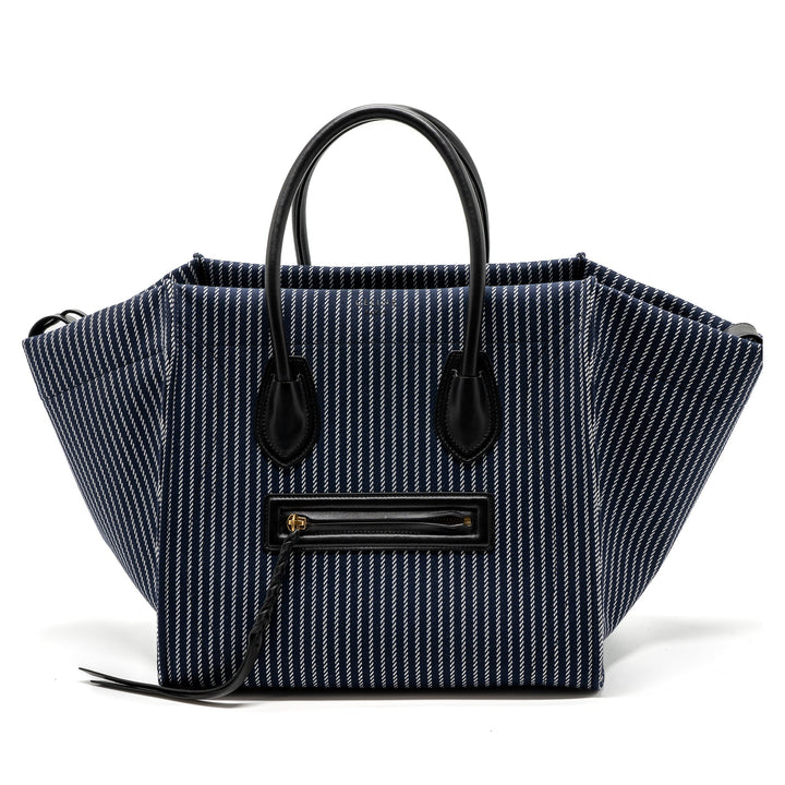 Top Quality Celine phantom luggage bag canvas /  leather dark blue / black