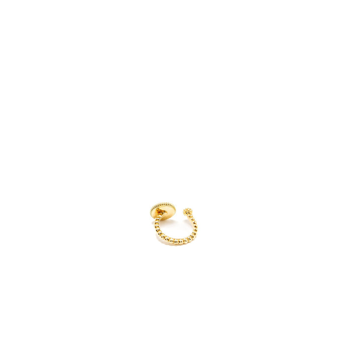 Top quality Dior Size 49 Rose Celeste Ring Yellow/White Gold/Diamond/Onyx/Mother of Pearl