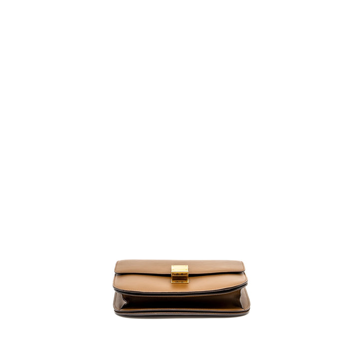 Celine Medium Classic Box Bag Calfskin Camel